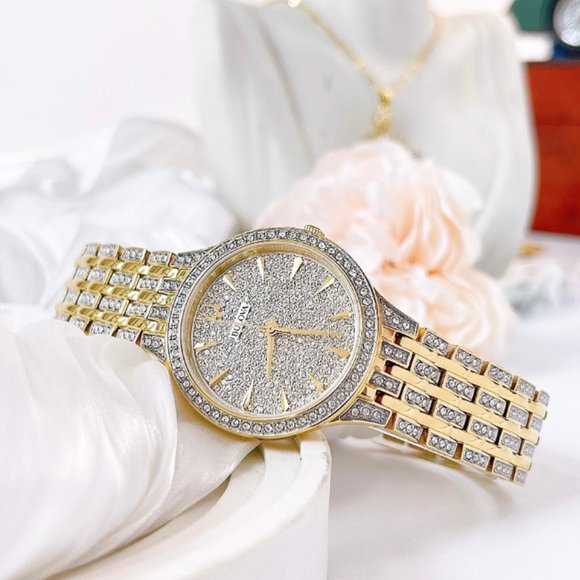 WOW!! Bulova Women's Two Tone Diamond Watch - Picture 5 of 8